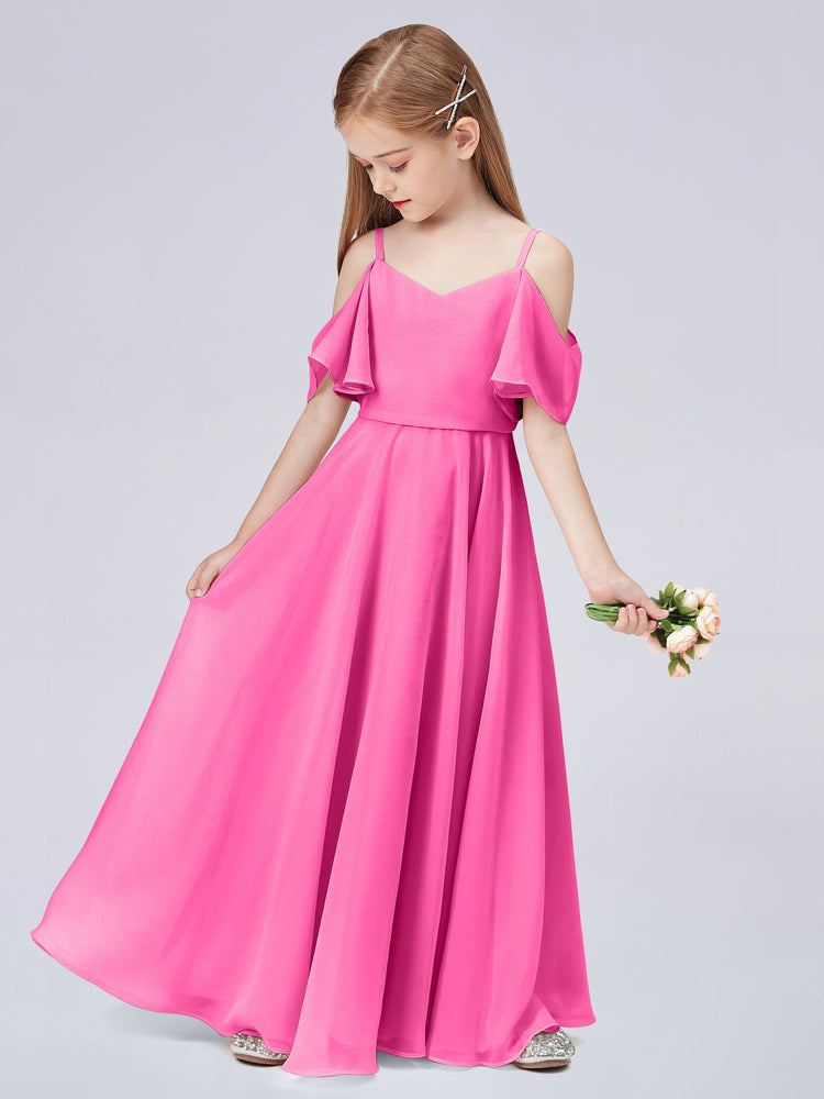 Two Layers Ruffles Junior Bridesmaid Dresses Spa