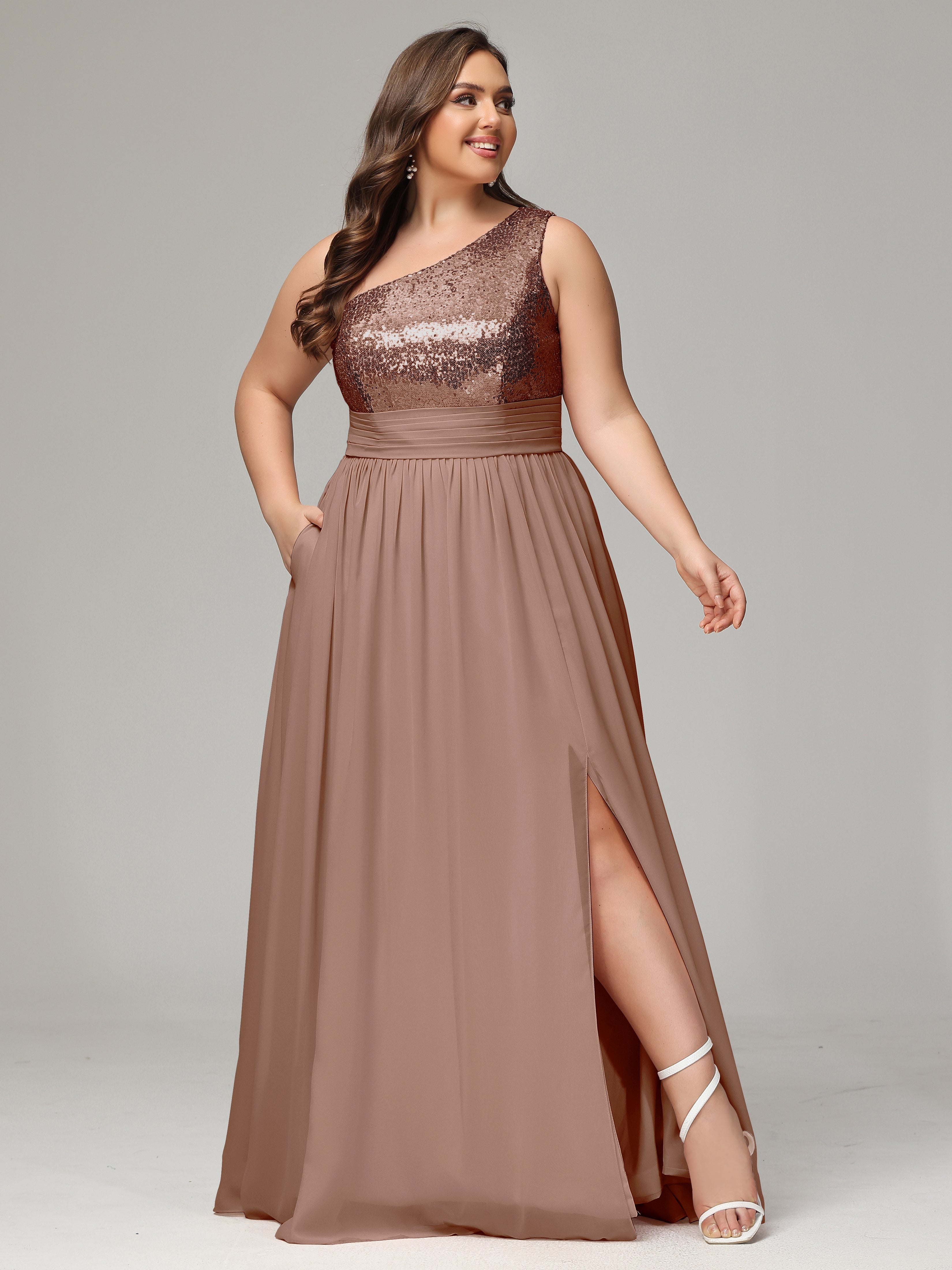 Gold sequin bridesmaid dresses plus size hotsell