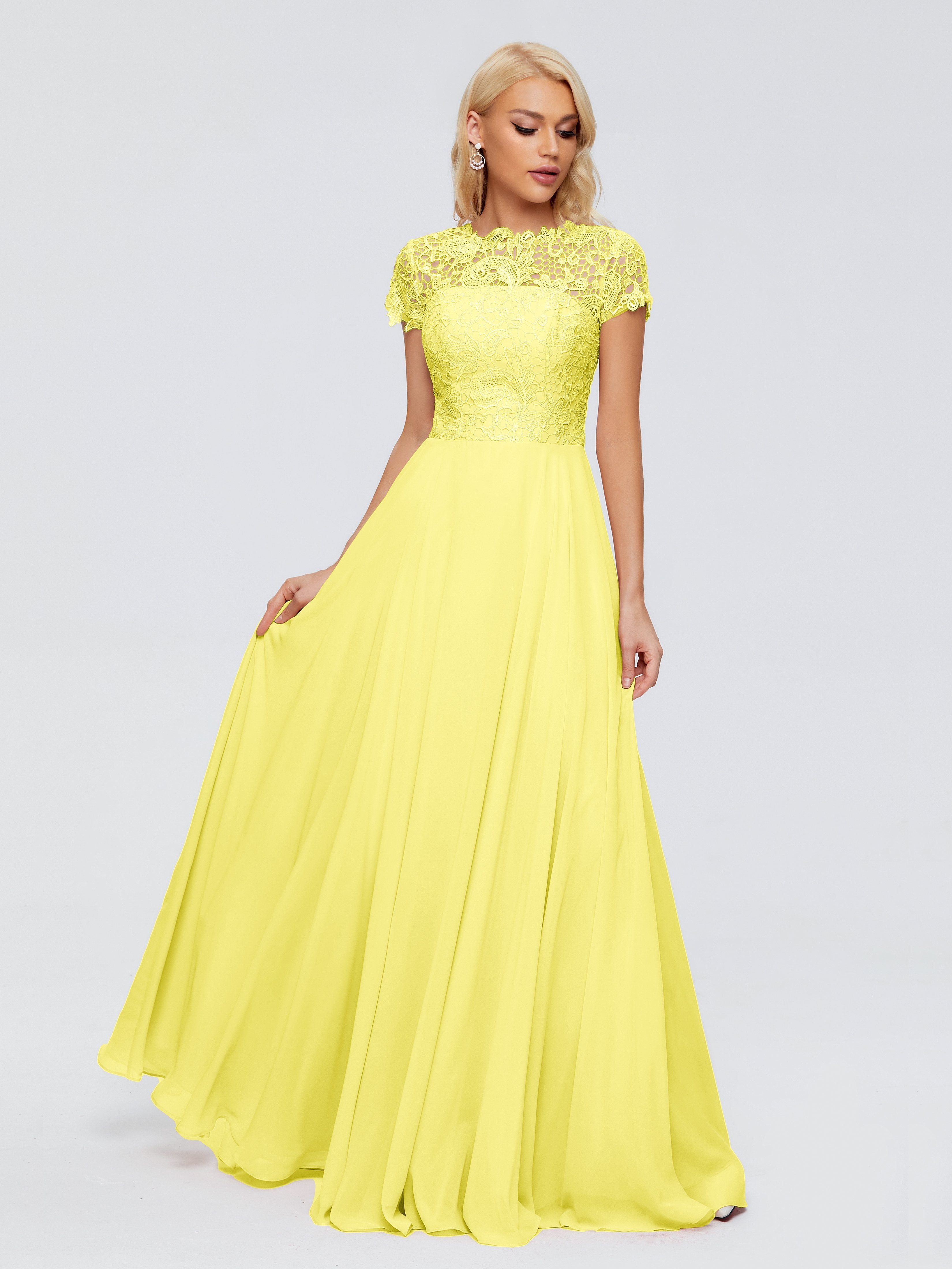 Lemon lace dress uk best sale